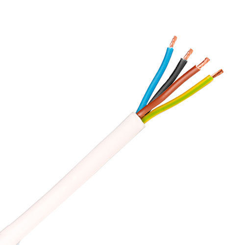 Cable H05VV-F white hose 4x2, 5 mm