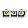 Cardan LED 3 spotlights in white 3x8W Cold light 6000K