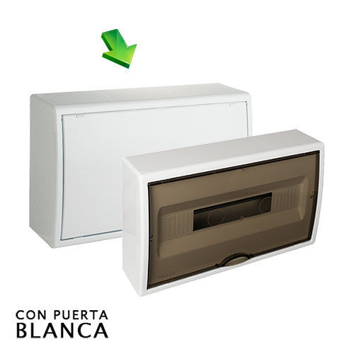 Surface electrical panel 18 items with white door | SOLERA 8704