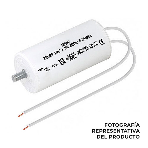 Condensador para iluminación de 10 uF microfaradios 250 V
