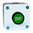 Caja con pulsador verde de Marcha 1NO