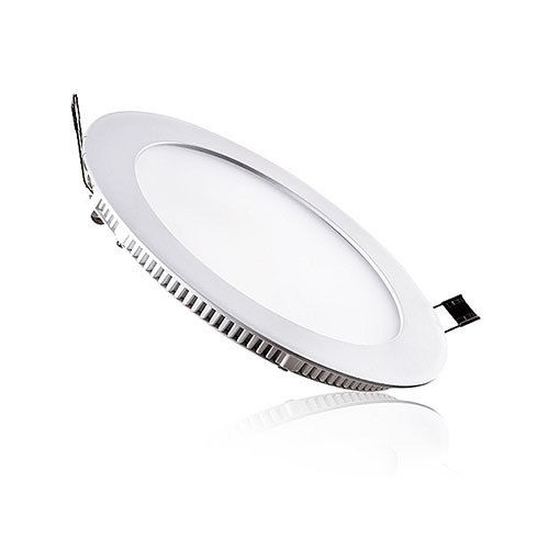 Lâmpada embutida LED branca circular estreita 9 W luz fria 6000 K