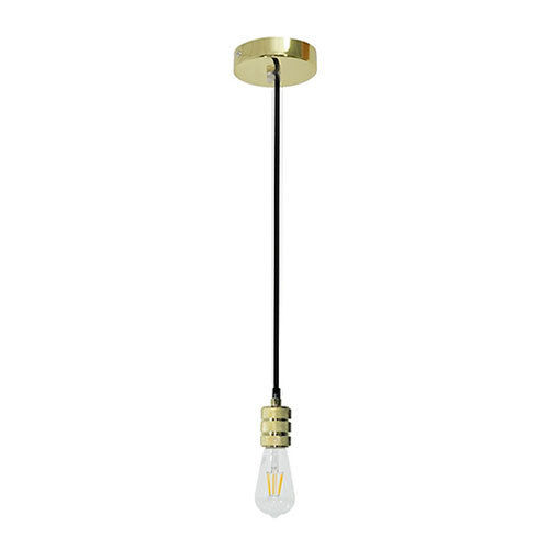 Pendant lamp in Gold with E27 socket