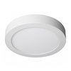 Iluminação embutida LED de superfície circular branca 18 W luz quente 3000 K