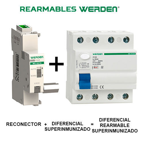 WERDEN - SUPERIMMUNIZED resettable differential 4x40x30 mA with 3 resets
