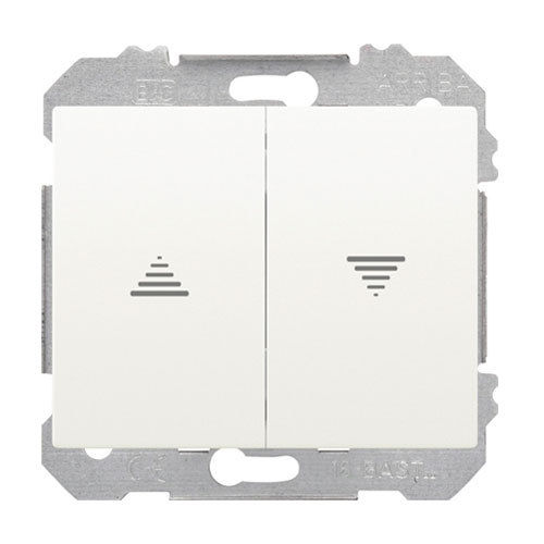 BJC IRIS WATERPROOF 185065 | Double push-button for shutters, white electrical interlocking, IP44