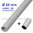 Gray PVC rigid pipe free of halogens of 25 mm sleeve
