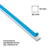 Minicanal Adhesivo 2 metros Blanco 20x10 mm