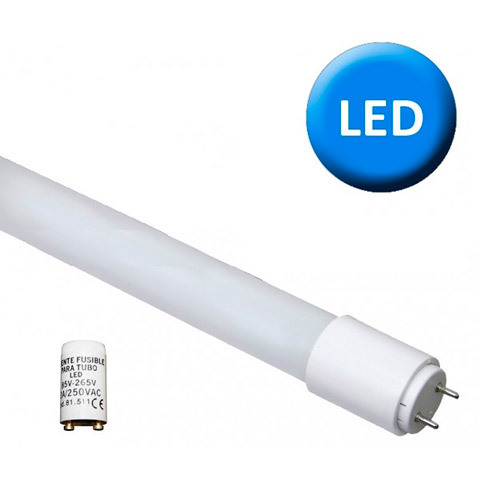 LEDKIA LIGHTING Kit Tube LED T8 Nano PC 1200mm 18W 130lm/W Réglette Blanc Froid 6000K-6500K 