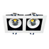 Cardan LED 2 spotlights in white 2x8W Warm light 3000K