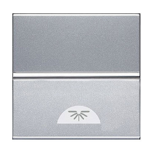 ZENIT NIESSEN N2204.2PL | Silver Light Switch with symbol