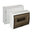 Caixa elétrica de superfície com 12 elementos com porta branca | SOLERA 8703