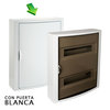 Caixa elétrica de superfície com 28 elementos com porta branca | SOLERA 5281