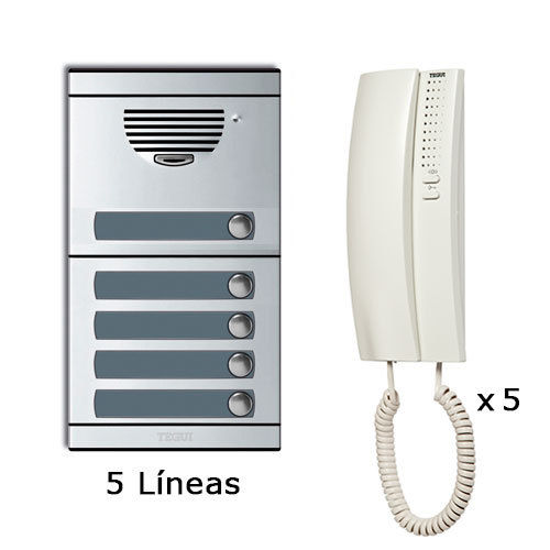 Tegui entryphone Kit 5 lines