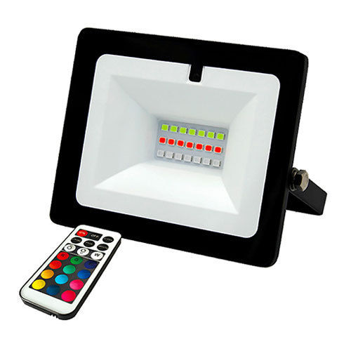 Projetor LED 20W IP65 com controle remoto e RGB Multicolor Light
