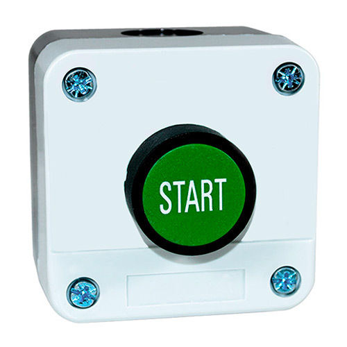 Box with green start button 1 NO