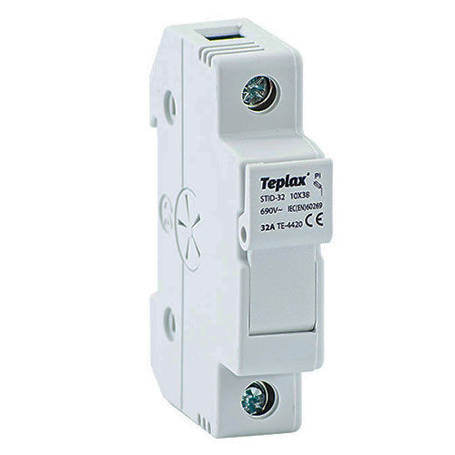 DIN rail fuse holder for cylindrical fuse T-0 10x38