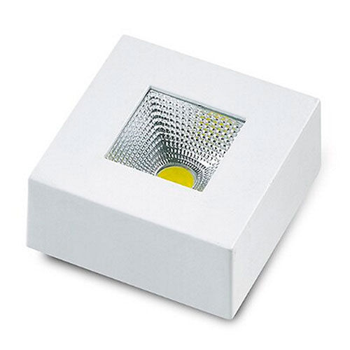 Focus LED COB Square Surface in White 3W Daylight 4200K