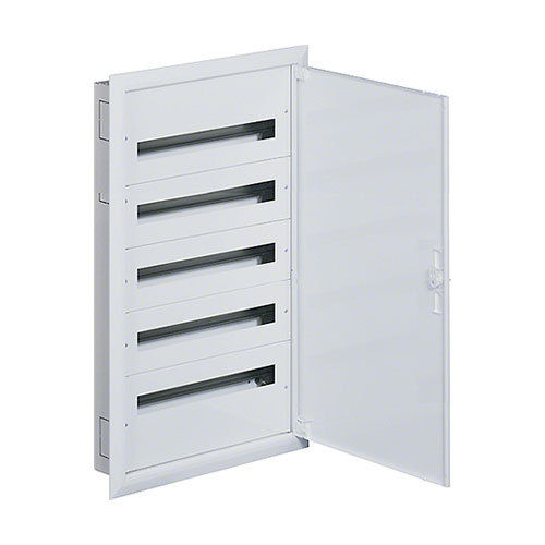 Built-in electric cabinet for 120 elements with door | HAGER FW524FT