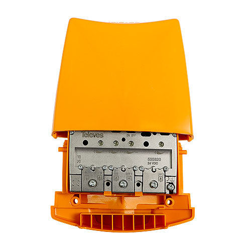 TELEVES 535840 - Amplificador mástil 4e/1s ¨EasyF¨ : FM-BIII/DAB-UHF-UHF