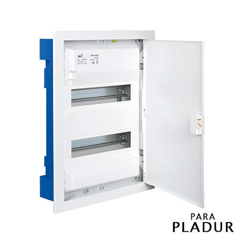 Built-in electrical panel for PLADUR of 28 elements with metal door | Screed MP28HGW