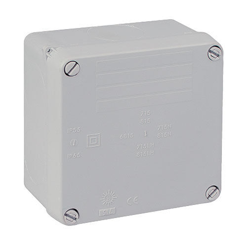 100x100 mm watertight box with smooth walls