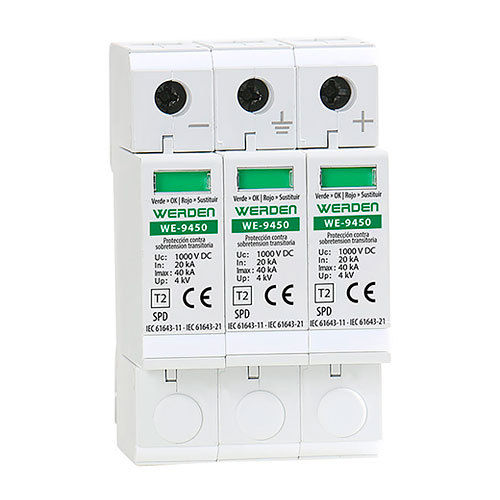 WERDEN - Surge protector for photovoltaic type II DC 1000V