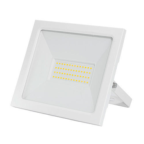 Extra-flat white IP65 50W LED floodlight Cold light
