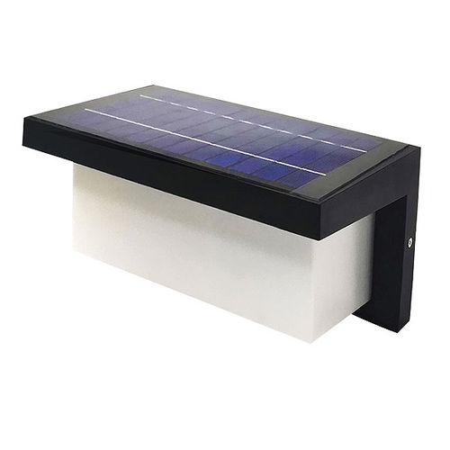 18 W solar wall light with remote control and sensor