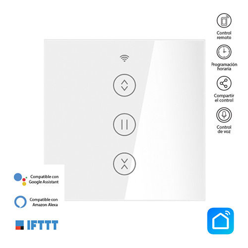WIFI tactile embeddable blinds switch 1 channel - 3 buttons