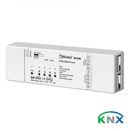 Decodificador dimmer KNX 4 salidas 5A RGBW
