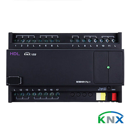 Atuador configurável KNX 17 canais