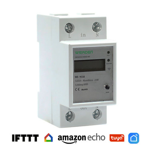 Single phase 5-60A WIFI energy meter
